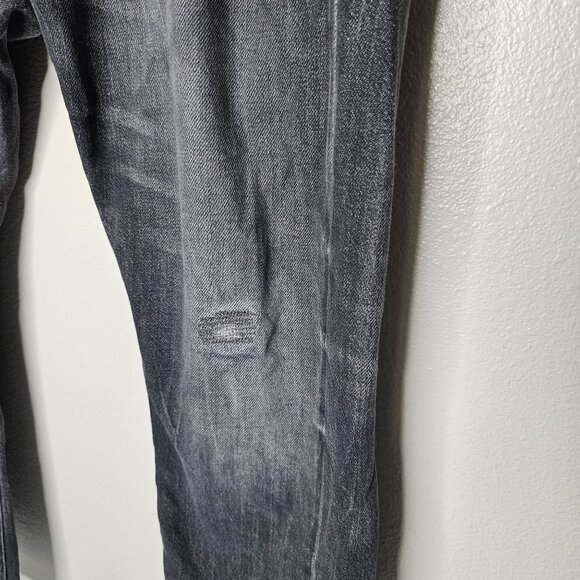 Polo Ralph Lauren 38X30 Mens Grey Distressed The Sullivan Slim Jeans - Picture 2 of 8